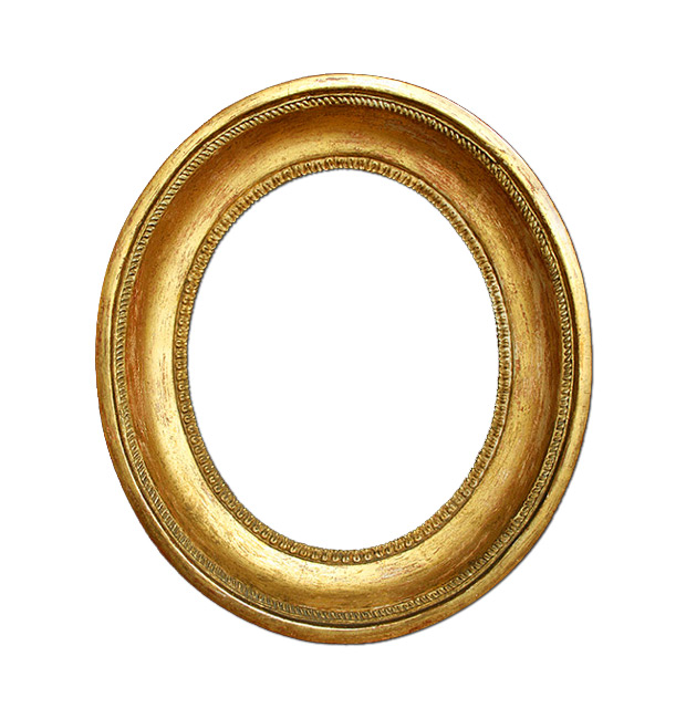 Antique french oval gilt frame, circa 19th century