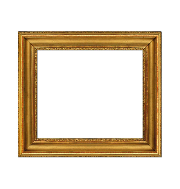 French antique gilt frame in stucco